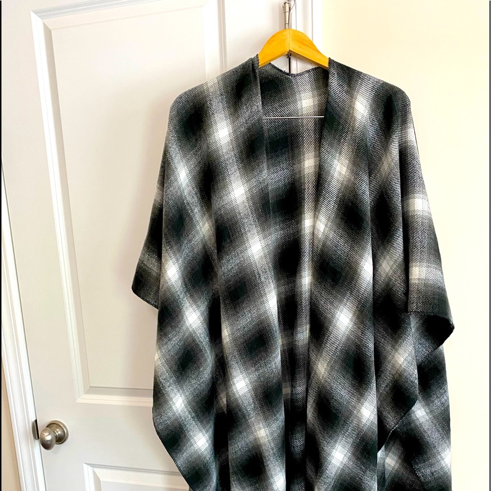Brand new scarf wrap blue/black/white. Perfect Mother’s Day gift. With tags